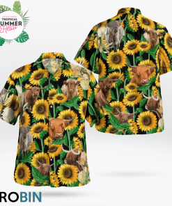 Highland Cattle Loves Hawaiian Shirts, Aloha Shirt