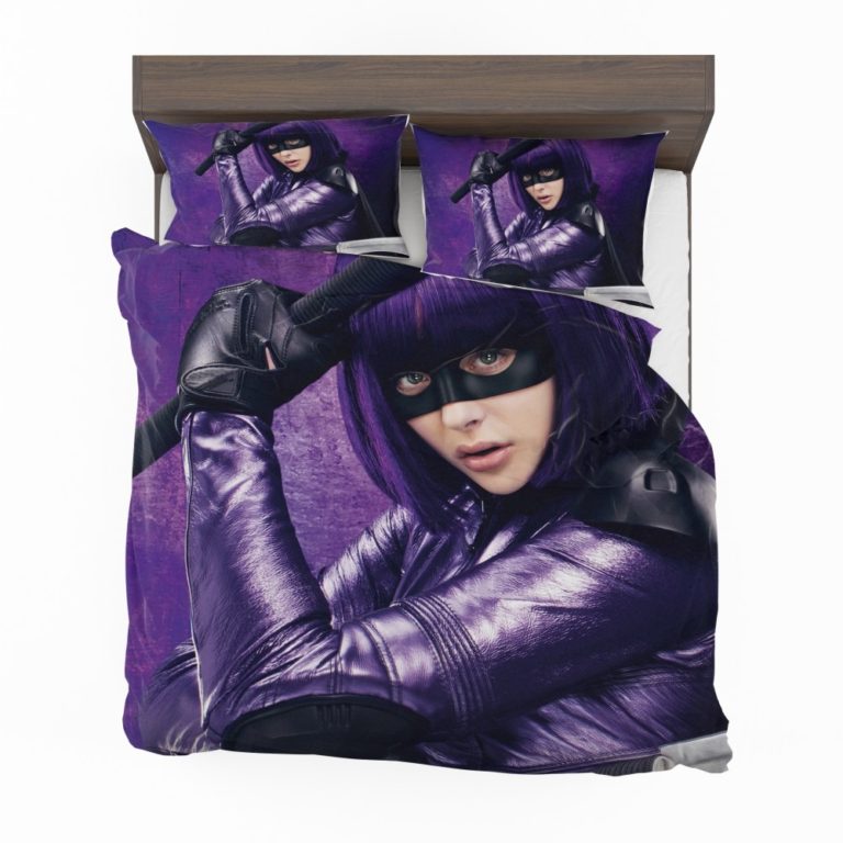 Hit-Girl in Kick-Ass Movie Chloe Grace Moretz Duvet cover and Pillow Case