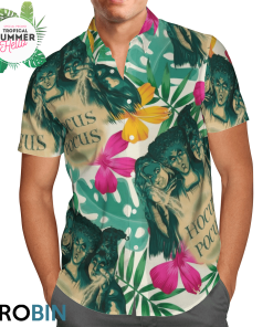 Hocus Pocus Hawaiian Shirts, Casual Button Down Short Sleeve Shirt