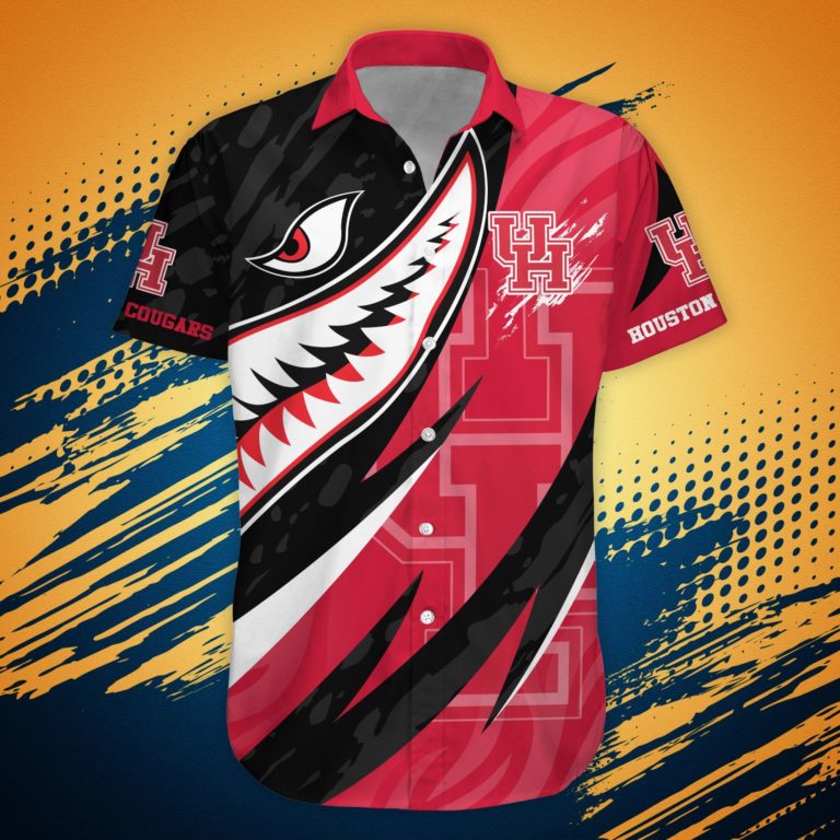 Houston Cougars NCAA Hawaii Shirt Shark Summer Hawaii Style