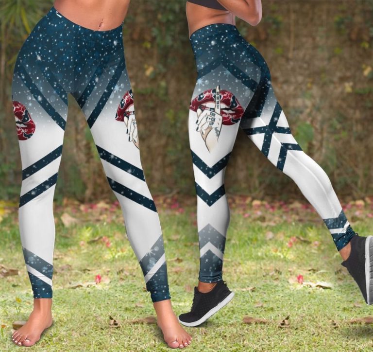 Houston Texans Shut The Fuckup High Waist Leggings