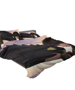 How To Train Your Dragon Movie Hiccup Toothless Bedding Set (Duvet cover and Pillow Case)