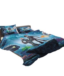 How to Train Your Dragon The Hidden World Movie Astrid Hiccup Toothless White Night Fury Bedding Set How to Train Your Dragon The Hidden World Movie Astrid Hiccup Toothless White Night Fury Bedding Set