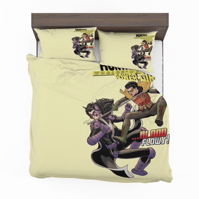 Huntress Worlds Finest Robin DC Comics Bedding Set