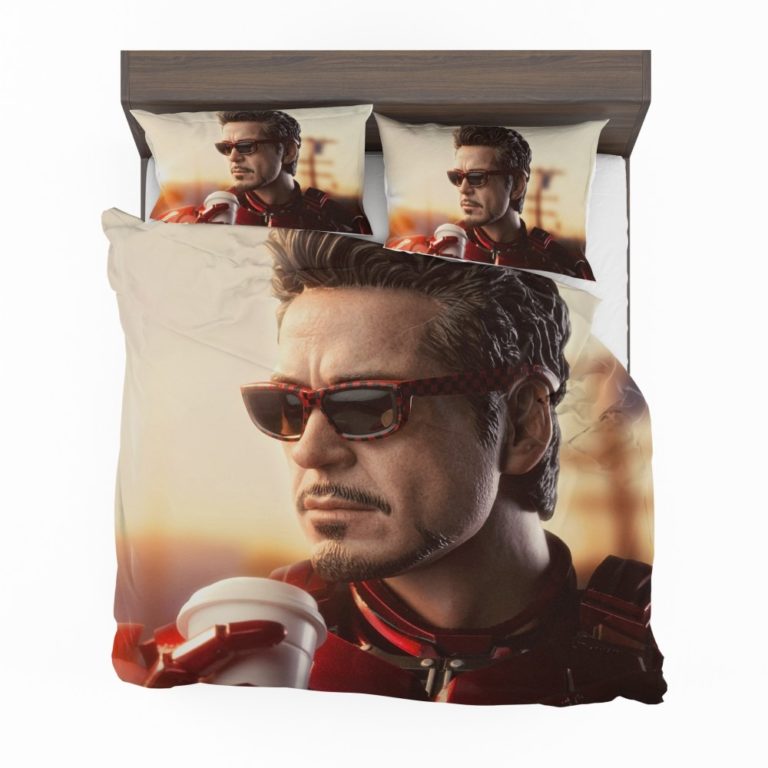 Iron Man Movie Figurine Robert Downey Jr Bedding Set