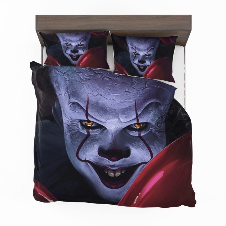 It 2017 Movie Creepy Pennywise Duvet cover and Pillow Case