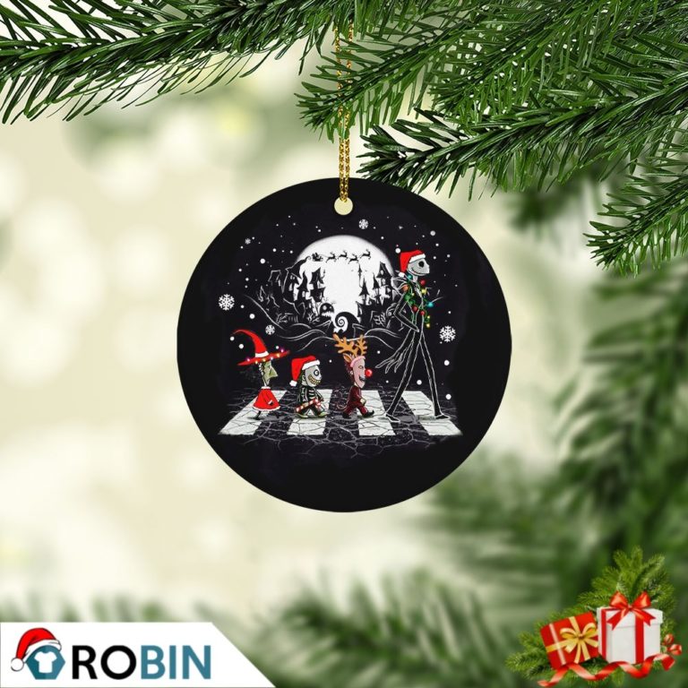 Jack Skellington Santa Nightmare Before Christmas Abbey Road Ornament
