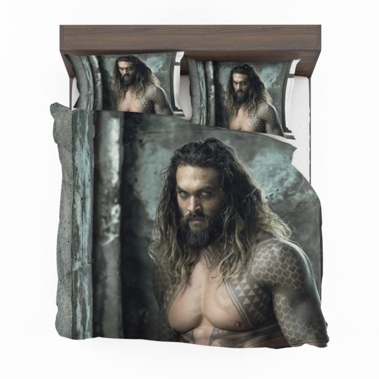 Jason Momoa Aquaman Justice League Bedding Set (Duvet cover and Pillow Case)