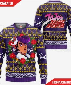 Josuke Higashikata Ugly Christmas Sweater JoJo’s Anime Xmas Hoodie