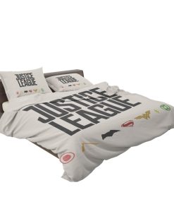 Justice League 2017 Movie DC Comics Logo Bedding Set (Duvet cover and Pillow Case)