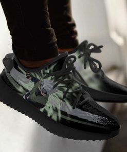 Kakashi Hatake Yeezy Boost Black Sneakers Kakashi Hatake Yeezy Boost Black Sneakers