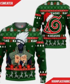 Kakashi Ugly Christmas Sweater Custom Naruto Anime Xmas Gifts