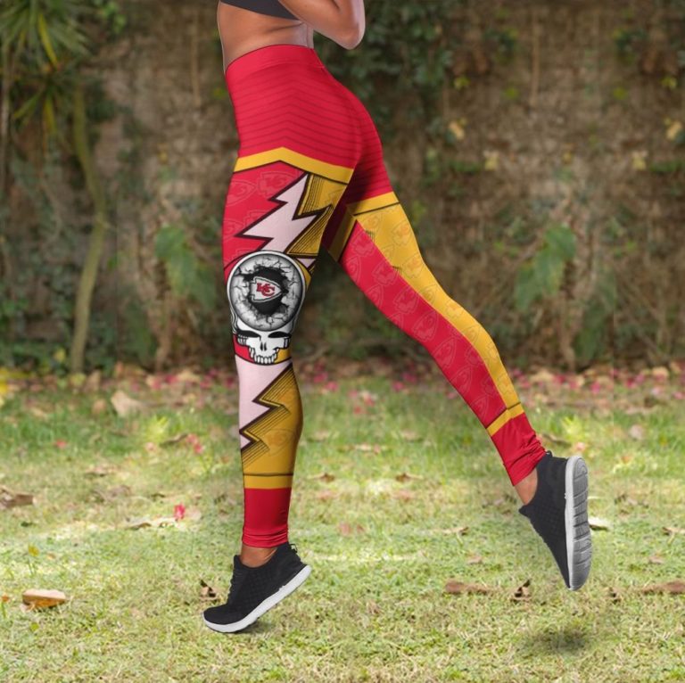 Kansas City Chiefs Grateful Dead High Waist Leggings