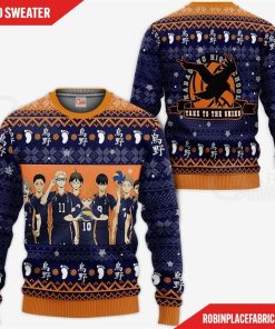 Karasuno Ugly Christmas Sweater Haikyuu Anime Xmas Shirt