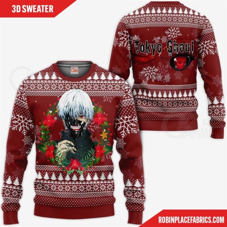 Ken Kaneki Cool Ugly Christmas Sweater Tokyo Ghoul Gift Idea