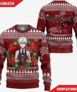 Ken Kaneki Ugly Christmas Sweater Tokyo Ghoul Anime Gift Idea