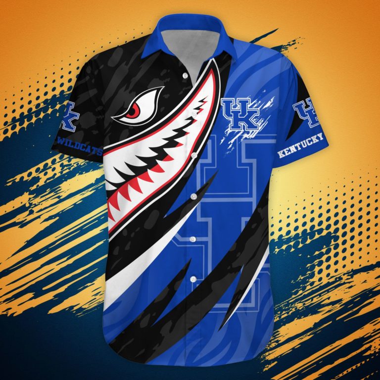 Kentucky Wildcats NCAA Hawaiian Shirt Shark Summer Hawaiian Style