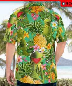 Kermit The Frog Aloha Shirt, Casual Button Down Shirt