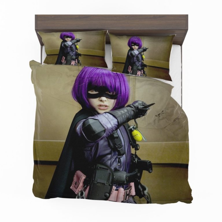 Kick-Ass Movie Chloe Grace Moretz Hit-Girl Thriller Bedding Set