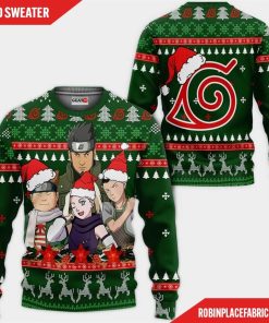 Konoha Team 10 Ugly Christmas Sweater Custom Naruto Anime Xmas Gifts