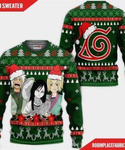 Konoha Team Sannin Ugly Christmas Sweater Custom Naruto Anime Xmas Gifts