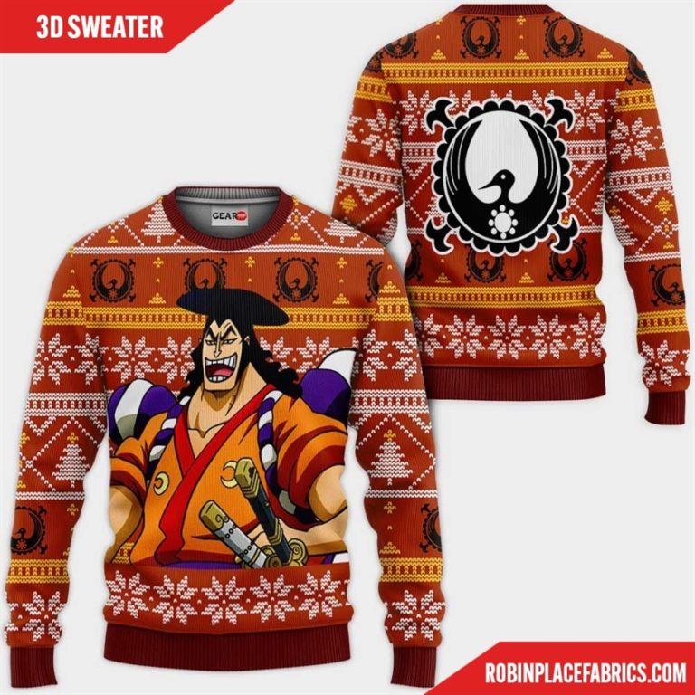 Kozuki Oden Ugly Christmas Sweater Custom One Piece Anime Xmas Gifts