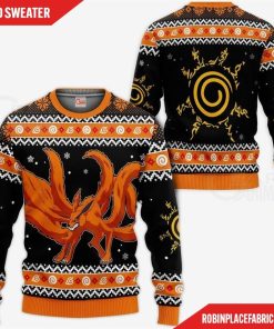 Kurama Nine Tails Ugly Christmas Sweater Naruto Anime Xmas Gift