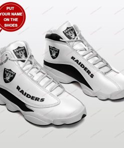 Las Vegas Raiders Personalized Football Air Jordan 13 Sneakers