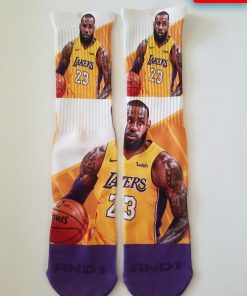 Lebron James Lakers Socks