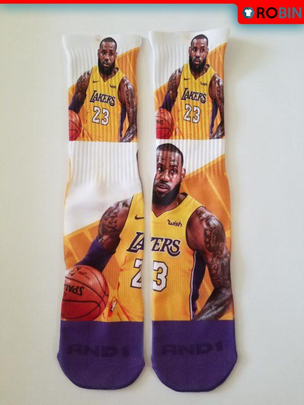 Lebron James Lakers Socks