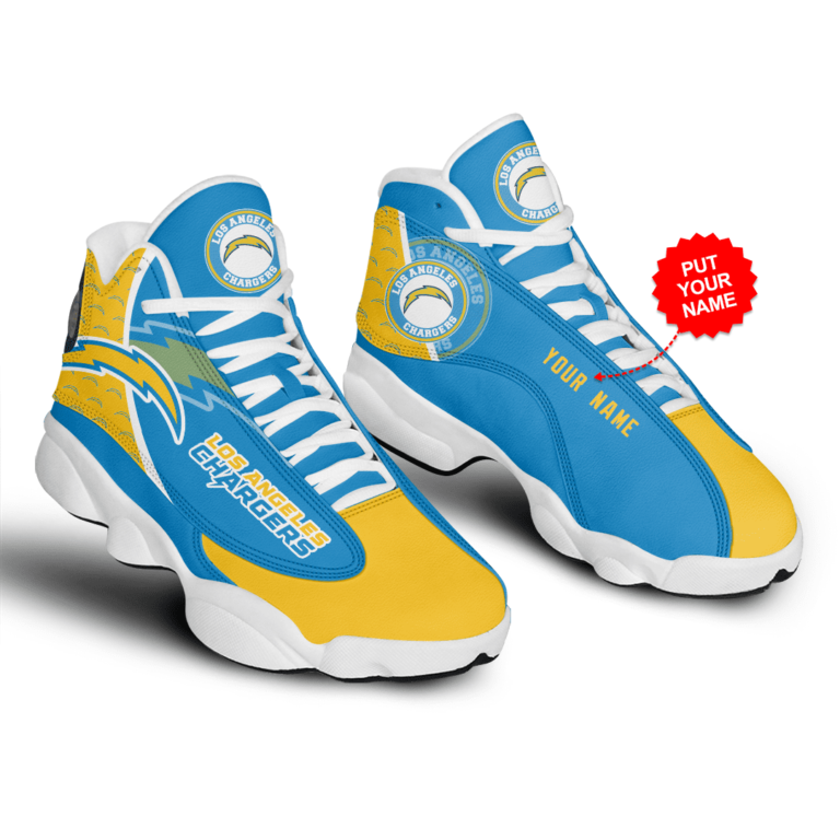 Los Angeles Chargers Air Jordan 13 Shoes Personalized