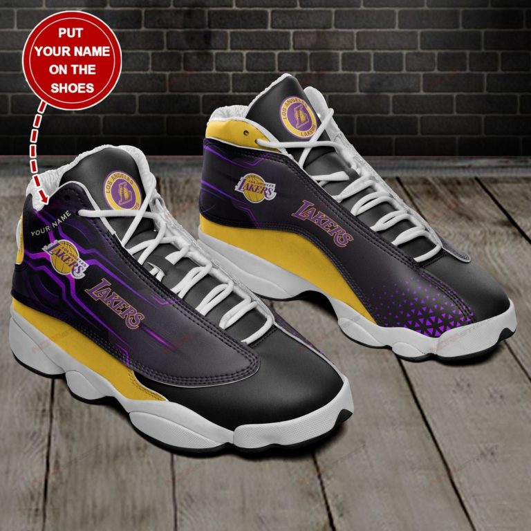 Los Angeles Lakers Personalized Air JD13 Custom Shoes