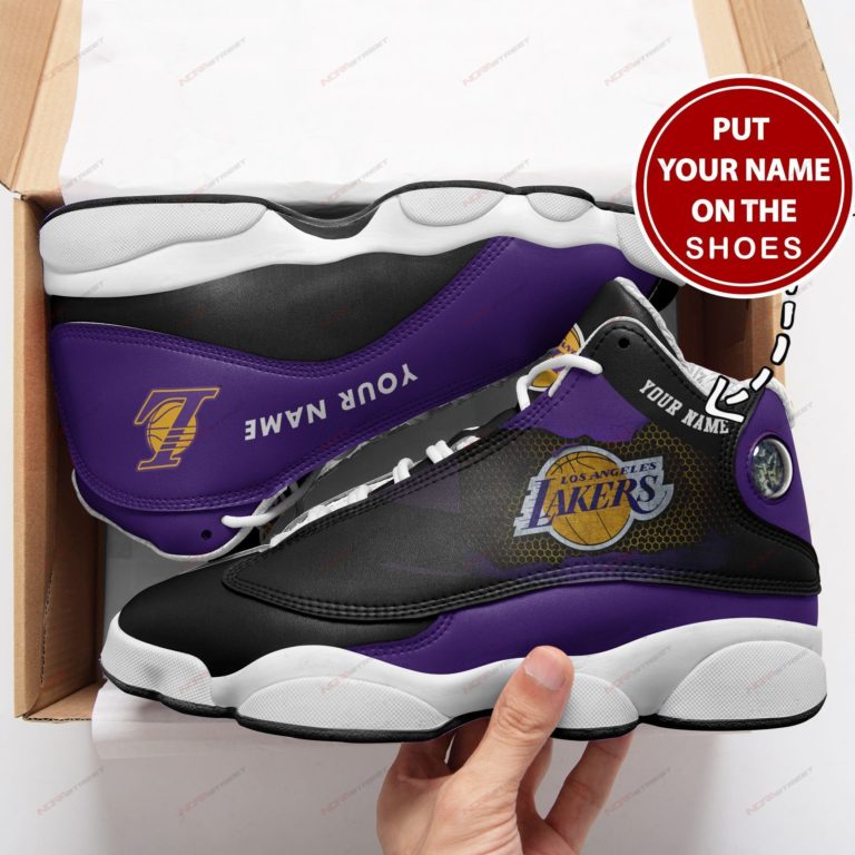 Los Angeles Lakers Personalized Air JD13 Sneakers