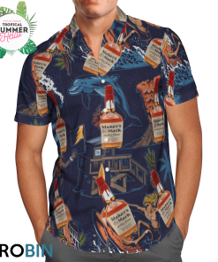 Makers Mark Bourbon Hawaiian Shirts Beach Short Makers Mark Bourbon Hawaiian Shirts Beach Short