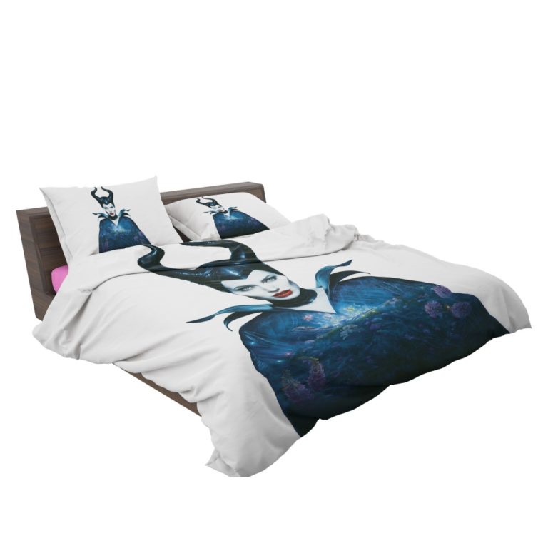 Maleficent Movie Angelina Jolie Horns Fairy Tale Bedding Set