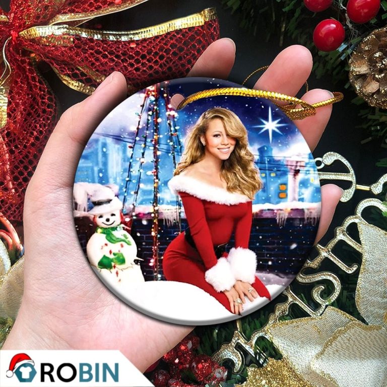 Mariah Carey Queen of Christmas Funny Humour Christmas Ornament