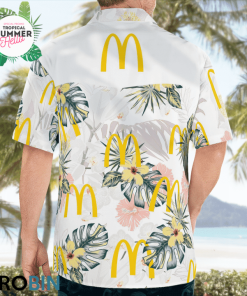 Mcdonald’s Hawaiian Shirts, Casual Button Down Short Sleeve Shirt