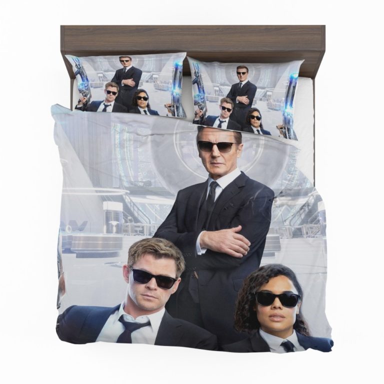 Men in Black International Movie Chris Hemsworth Liam Neeson Tessa Thompson Duvet cover and Pillow Case