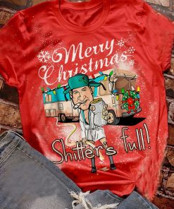 Merry Christmas! Shitter Was Full Bleached T-Shirt