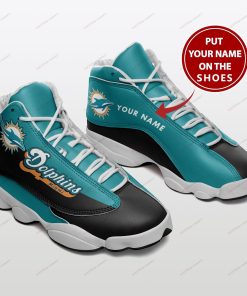 Miami Dolphins Personalized Air Jordan 13 Shoes