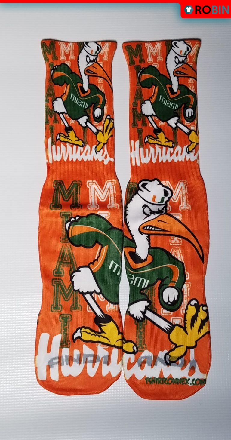 Miami Hurricanes socks