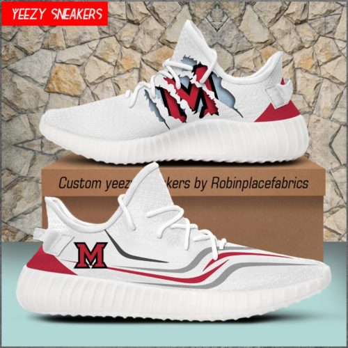 Miami University RedHawks Yeezy Sneakers Boost | RobinPlaceFabrics