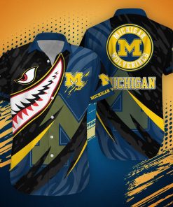 Michigan Wolverines NCAA Hawaii Shirt Shark Summer Hawaii Style Michigan Wolverines NCAA Hawaii Shirt Shark Summer Hawaii Style