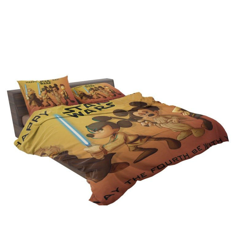 Mickey Mouse Minnie Mouse Disney Star Wars Happy day Bedding Set