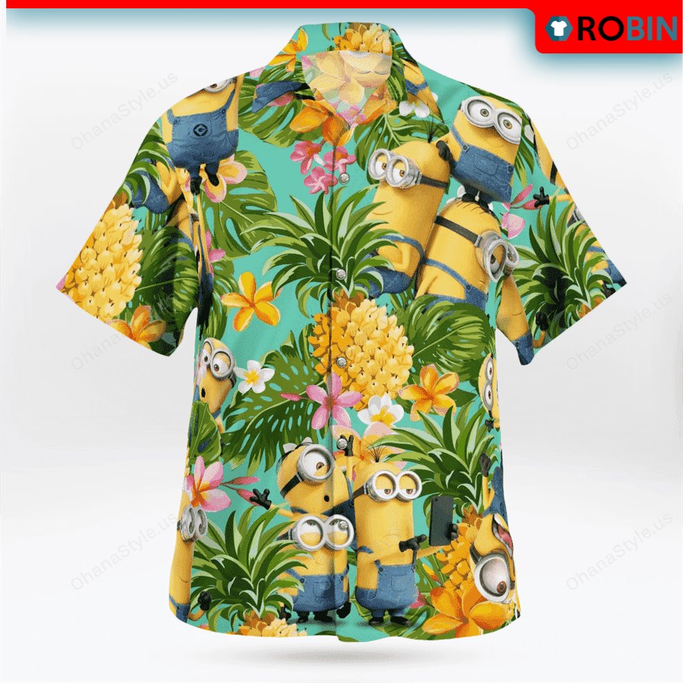 Minion Pineapple Hawaiian Shirt - RobinPlaceFabrics