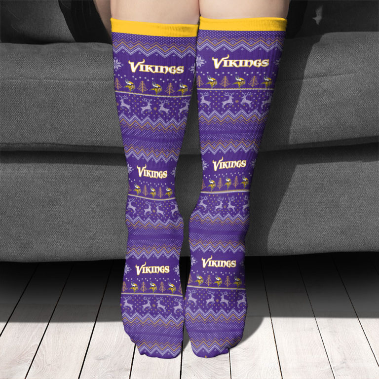 Minnesota Vikings Football Socks