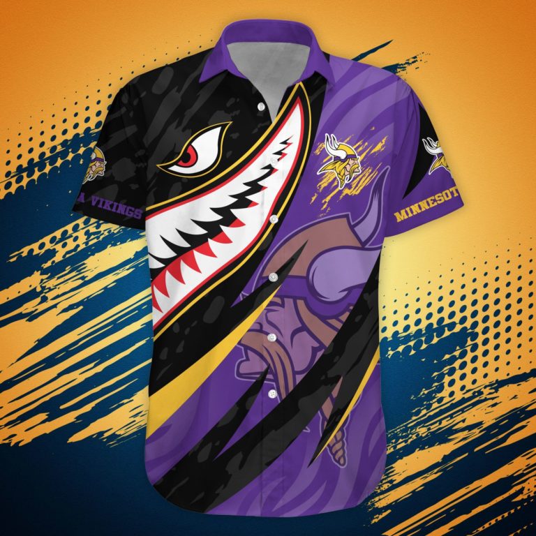 Minnesota Vikings NFL Hawaiian Shirt Shark Summer Hawaiian Style