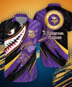Minnesota Vikings NFL Hawaiian Shirt Shark Summer Hawaiian Style Minnesota Vikings NFL Hawaiian Shirt Shark Summer Hawaiian Style