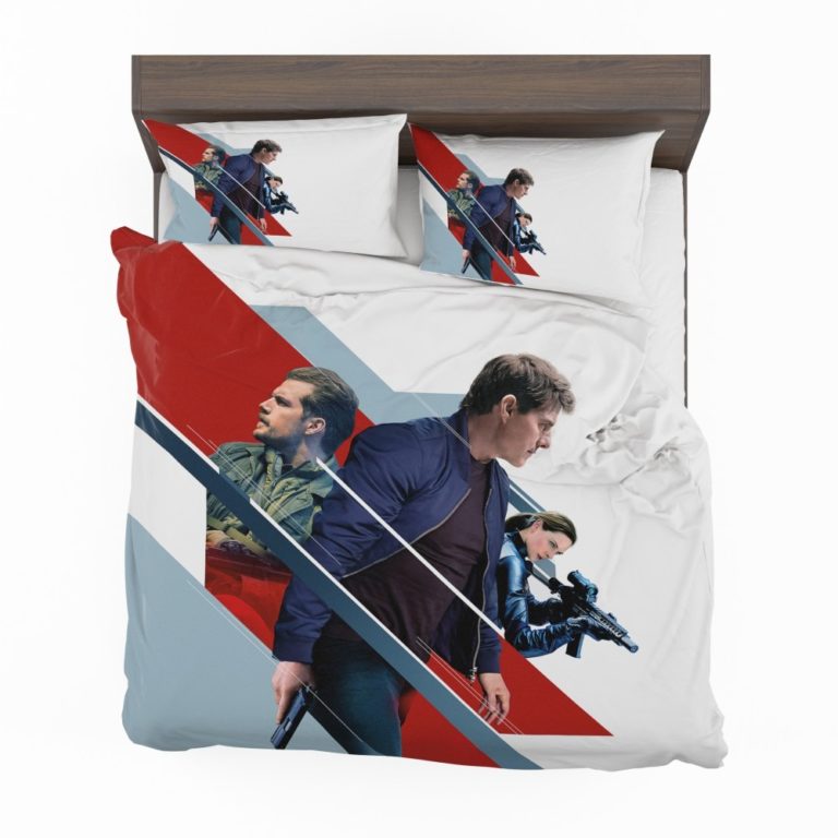 Mission Impossible Fallout Movie August Walker Ethan Hunt Henry Cavill Ilsa Faust Duvet cover and Pillow Case