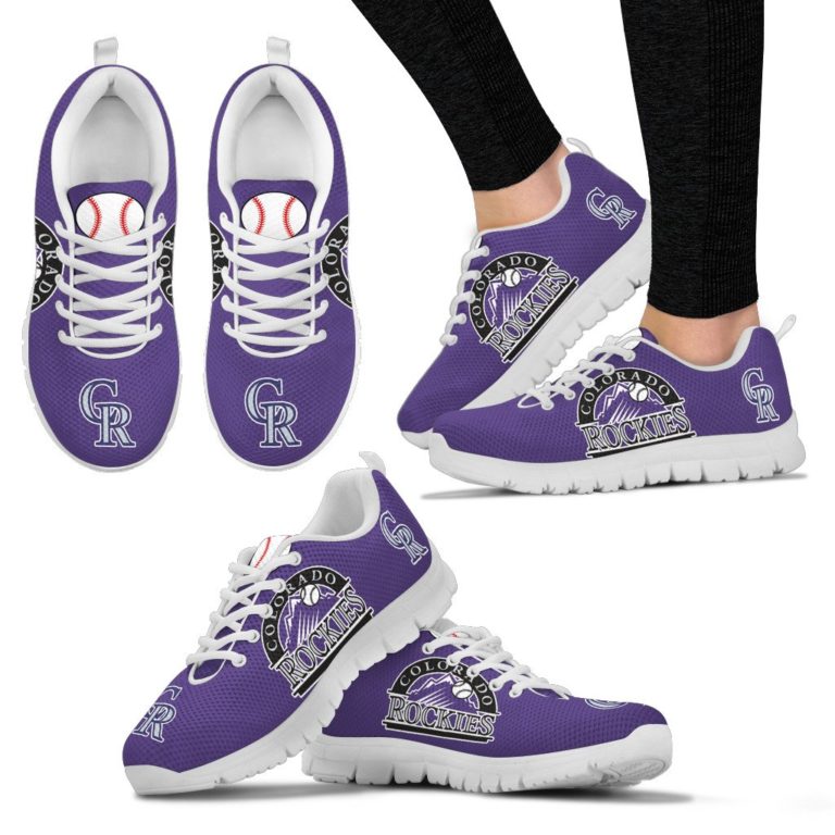 MLB Colorado Rockies Breathable Sport Shoes – Sneakers